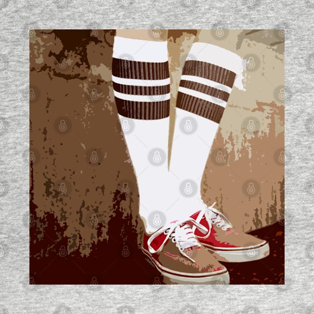 Pop Punk Skate Socks by IndieTeeshirt